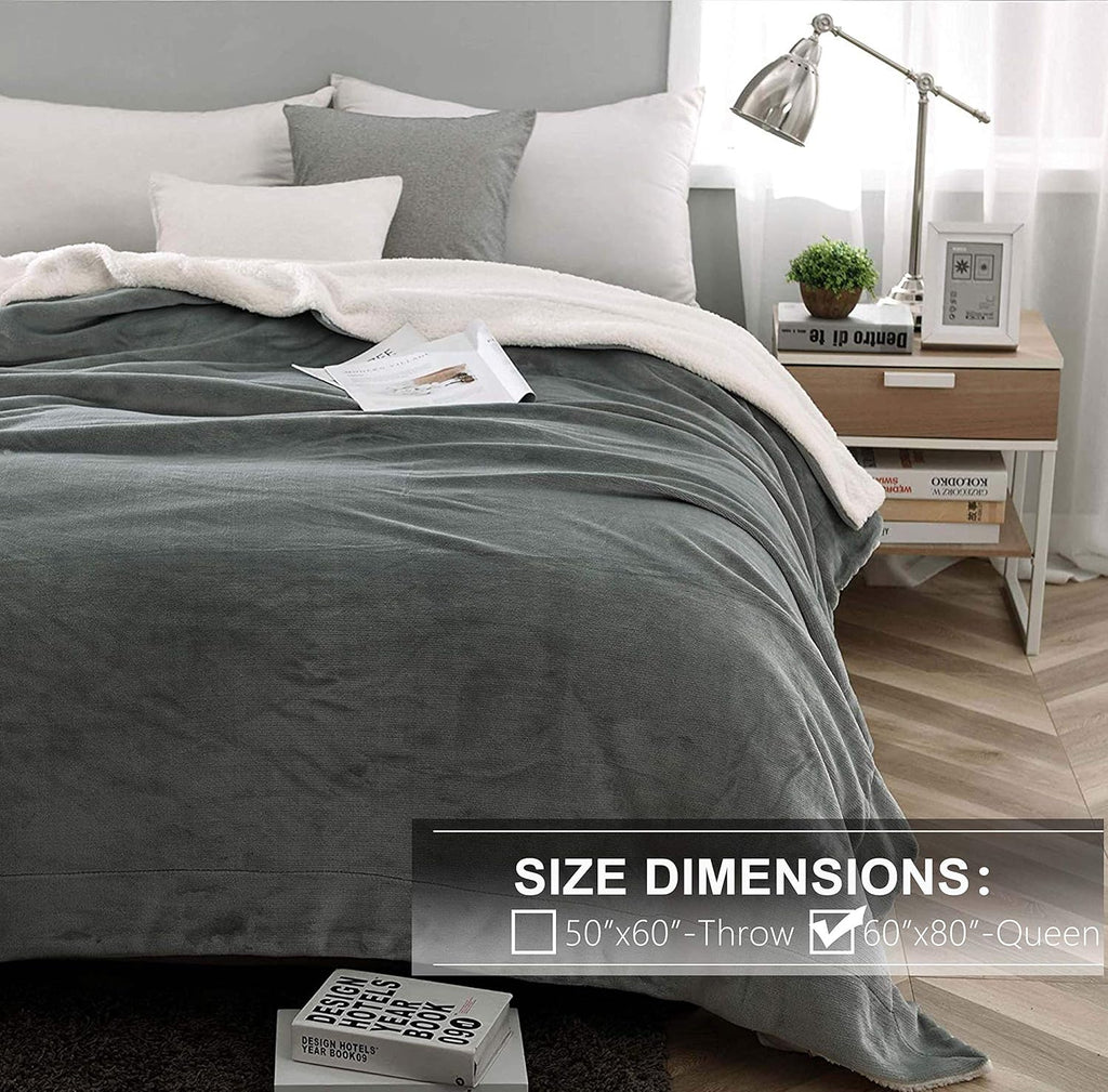 Microfiber Sherpa Fleece Blanket